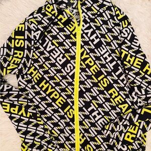 Zumba Zip Up Jacket - Black and Yellow